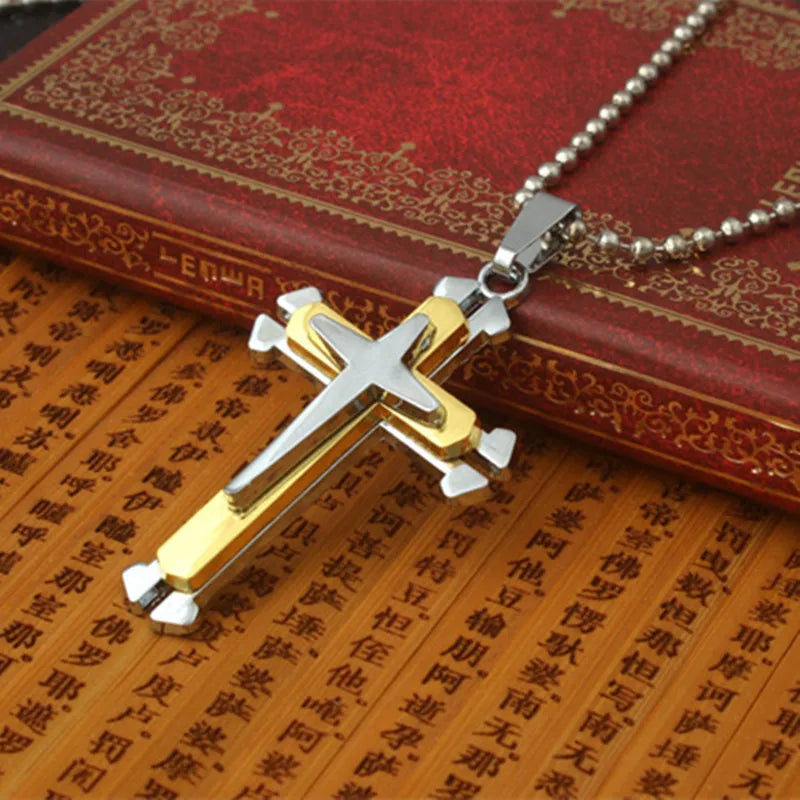 Unwavering Faith: The Belief Cross Amulet Pendant Necklace