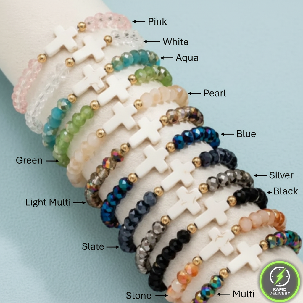 Beaded faith bracelets with various colours - RuHa Spirit - Australia - sound charged - various colours