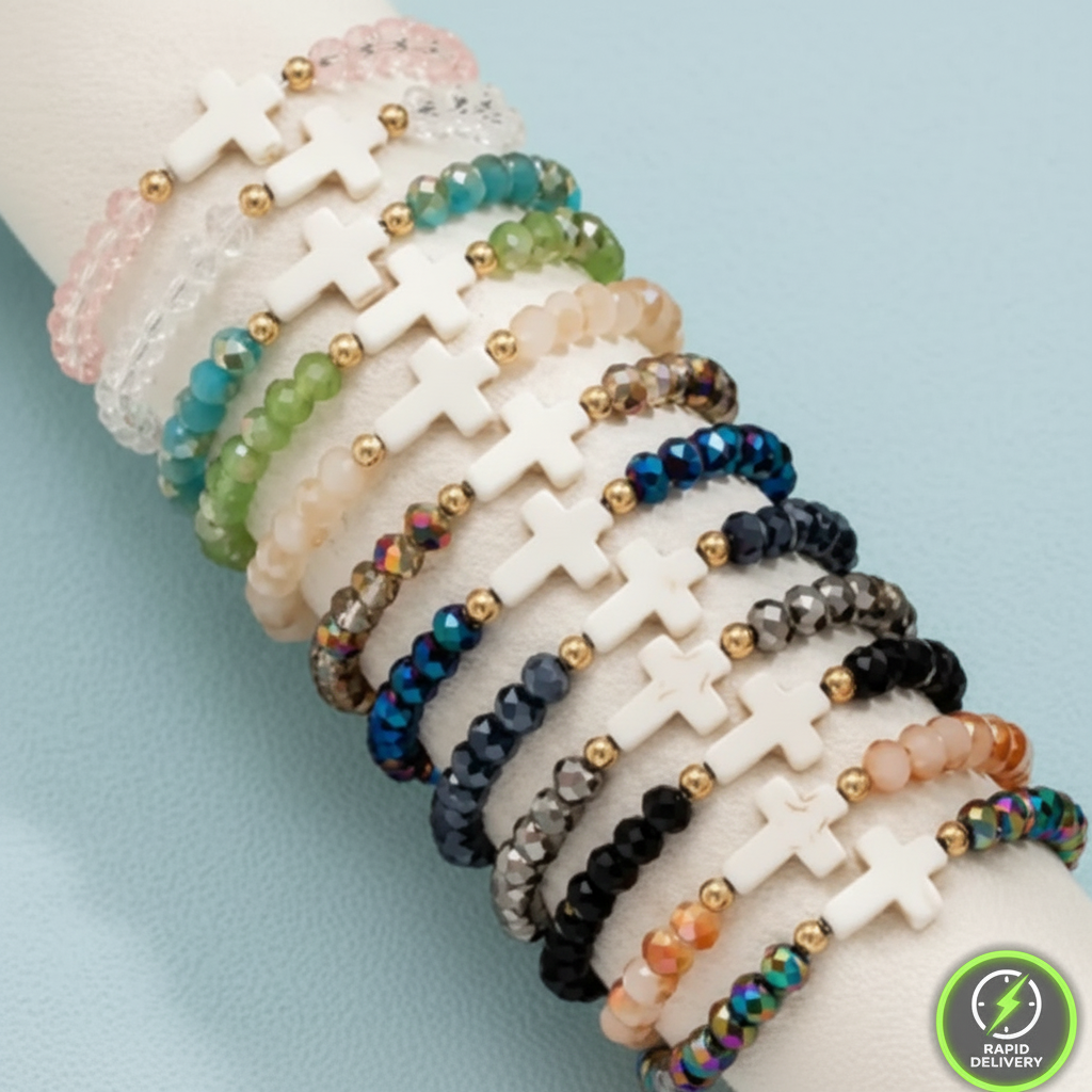 Beaded faith bracelets with various colours - RuHa Spirit - Australia - sound charged