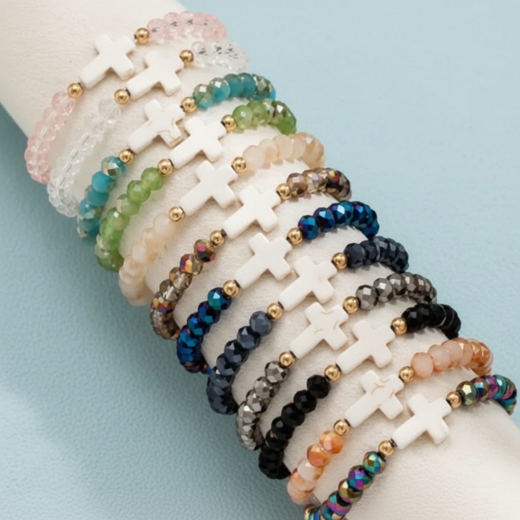 Beaded faith bracelets with various colours - RuHa Spirit - Australia - sound charged